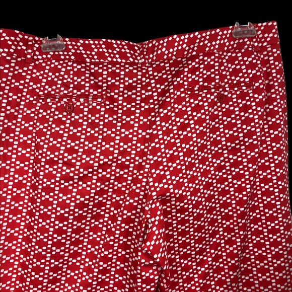 Valerie Steven’s Cropped, Peddle Pusher, Capri Pants SZ 16 Orange and White - Picture 4 of 8